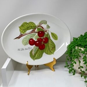 Portmeirion 11 Inch Oval Plate. "The Late Duke Cherry"